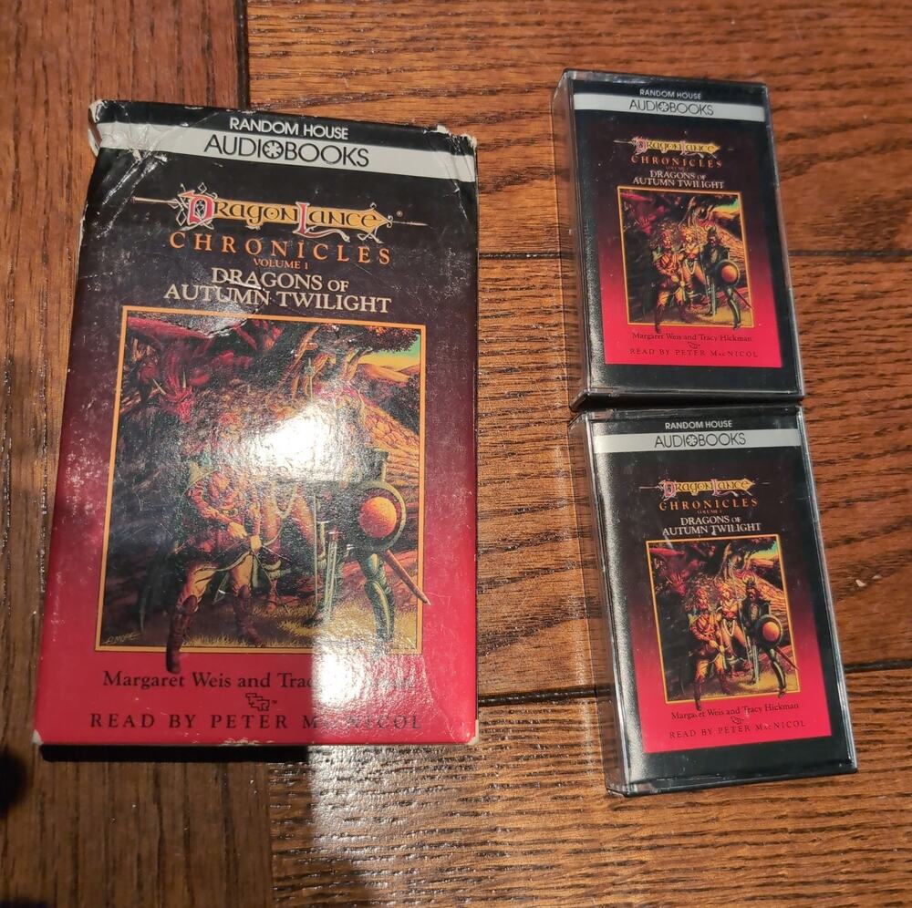 Dragons of Autumn Twilight by Tracy Hickman and Margaret Weis (1990, Audio...